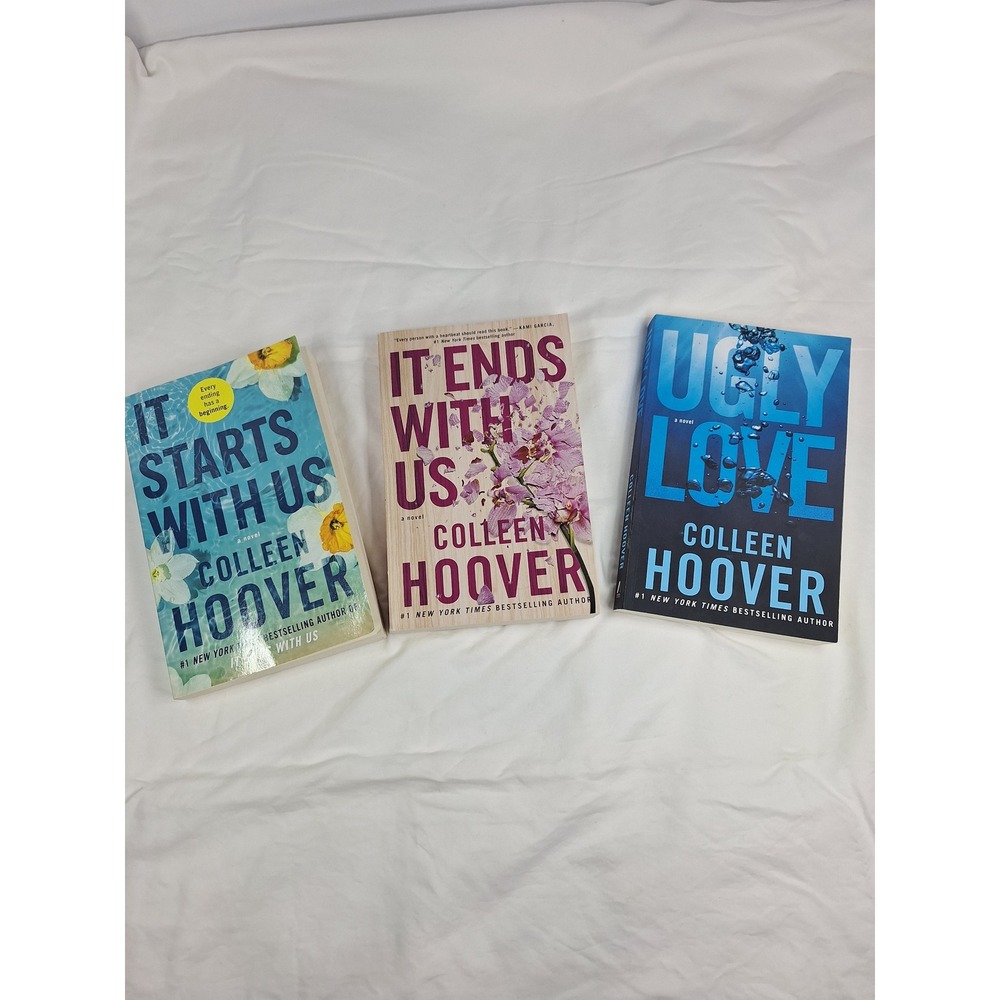 Colleen Hoover Book Lot It Ends With Us It Starts With Us Ugly Love Paperback